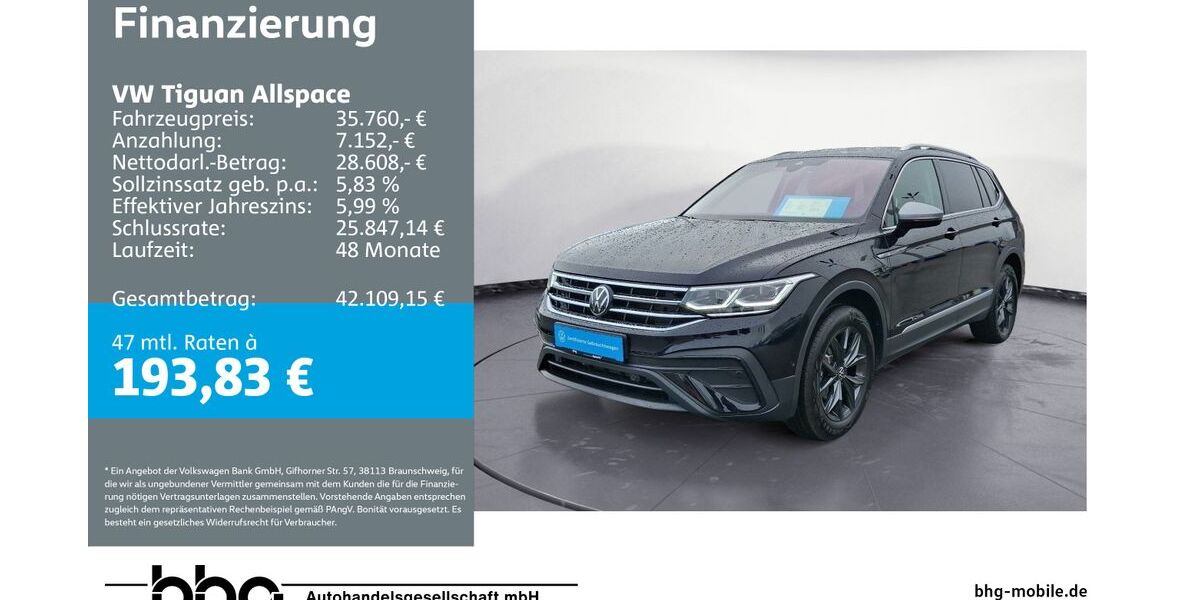 VW Tiguan Allspace 21.845 km 33.790 &euro; Rottweil 78628
