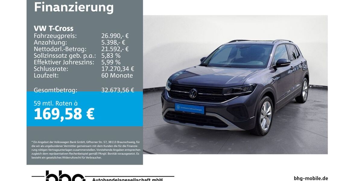VW T-Cross 1.576 km 26.990 &euro; Rottweil 78628