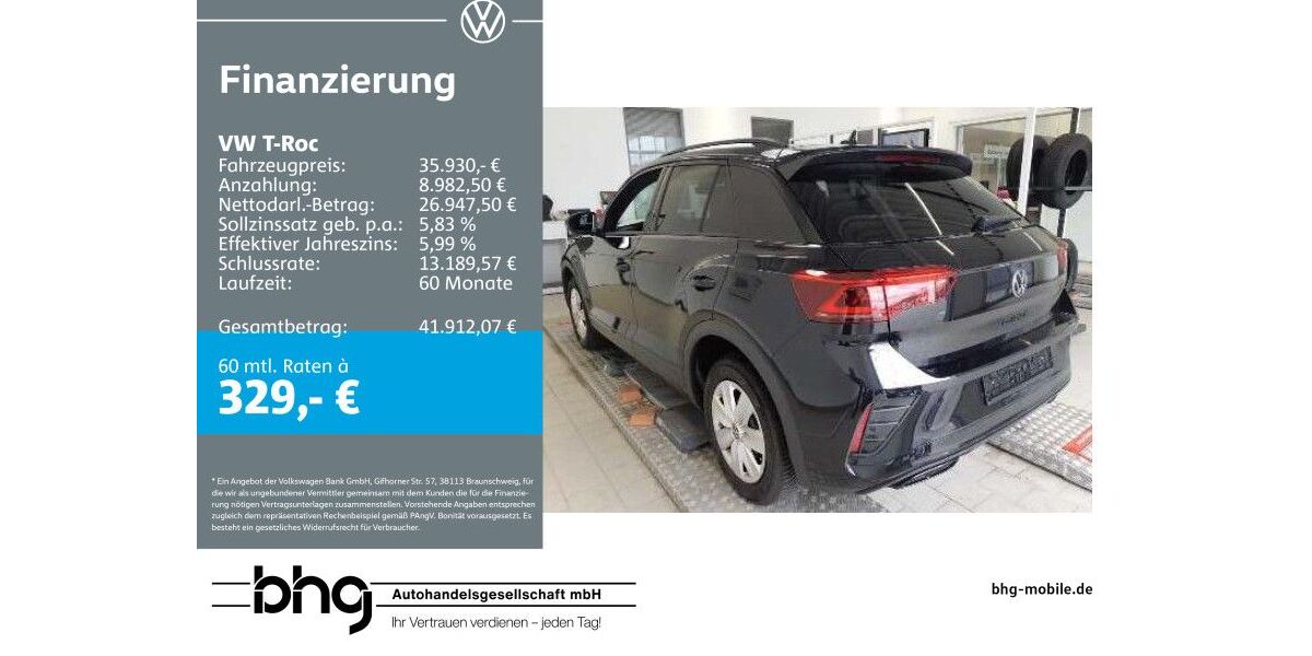 VW T-Roc 17.245 km 35.930 &euro; Rottweil 78628
