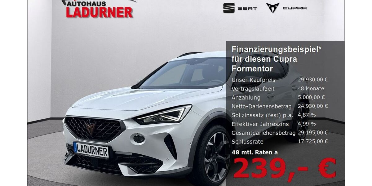 Cupra Formentor 36.145 km 29.930 &euro; Tuttlingen 78532